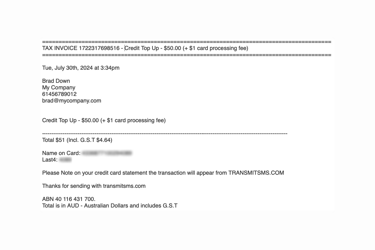 Billing - Email Invoice