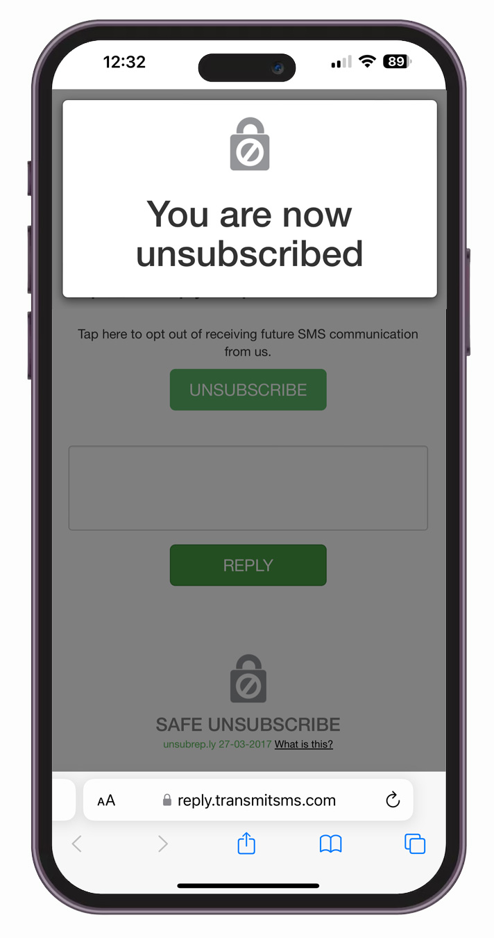 Unsubreply Unsubbed