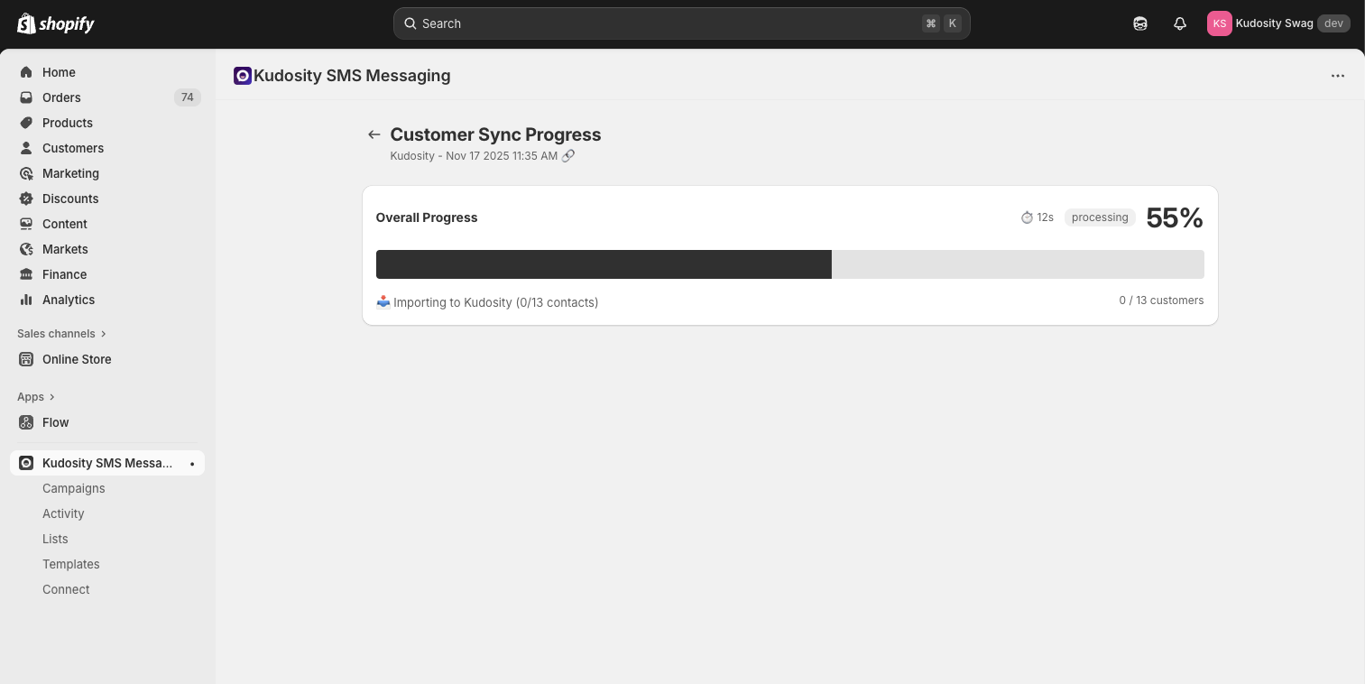 Syncing List